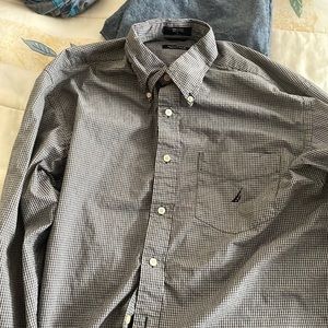 Mens nautica casual shirt size large